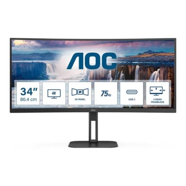 AOC zakrivljeni monitor CU34V5C/BK 0