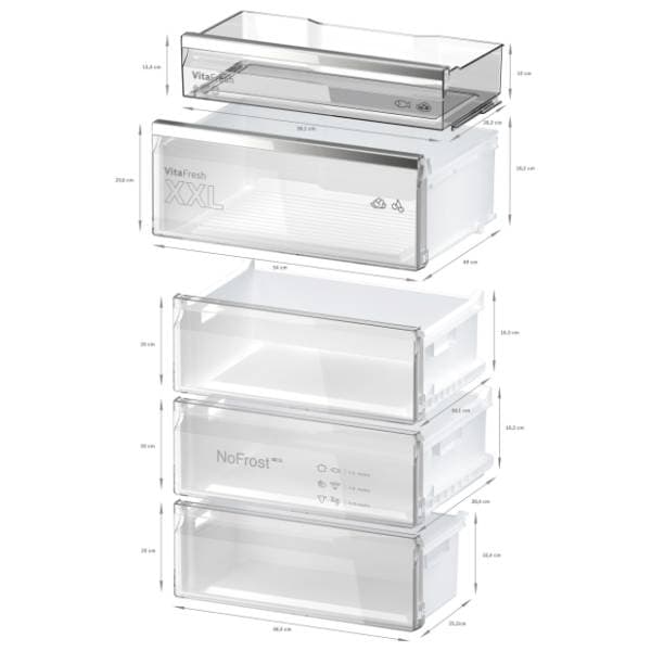 BOSCH kombinovani frižider KGN49AIBT 9