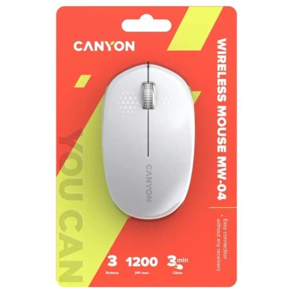 CANYON bežični miš MW-04 (CNS-CMSW04W) beli 4