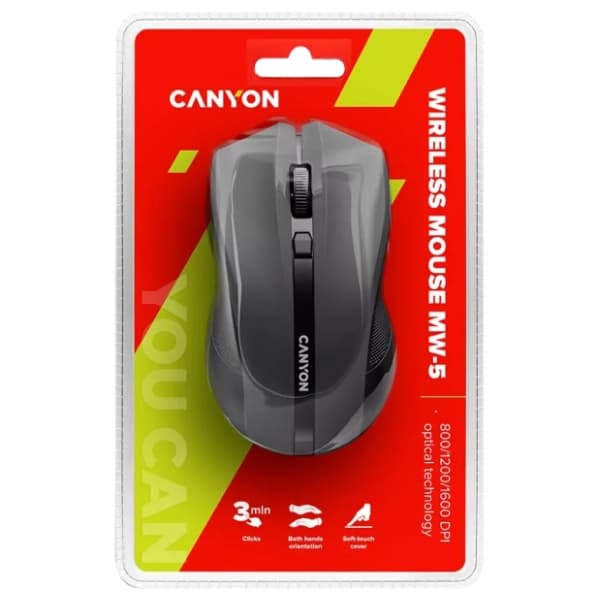 CANYON bežični miš MW-5 (CNE-CMSW05B) crni 3
