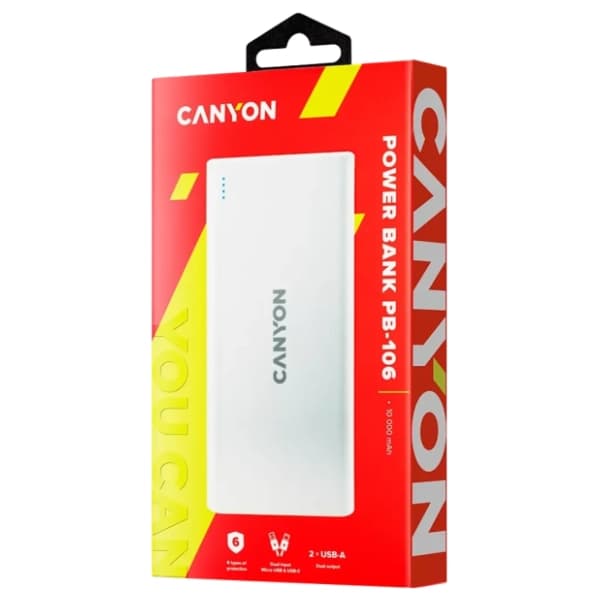 CANYON power bank PB-106 10000mAh (CNE-CPB1006W) 3