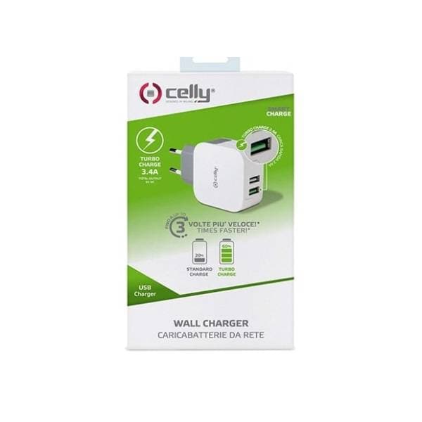 CELLY adapter Turbo 2USB 2