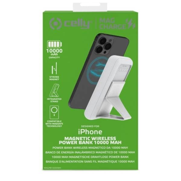 CELLY bežični power bank MagSafe 10000mAh MAGPB10000WH 4