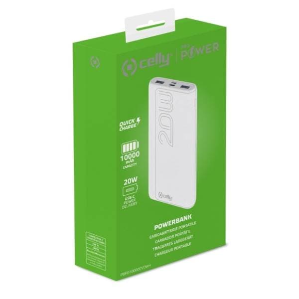 CELLY power bank PBPD10000EVO 10000mAh 3