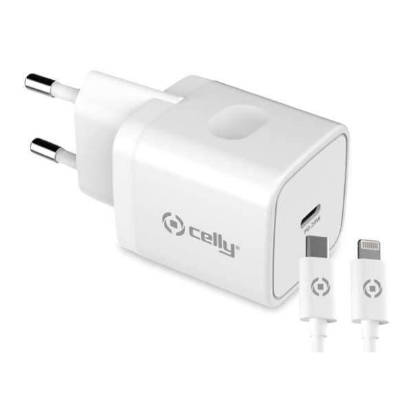 CELLY punjač 20W USB-C na Lightning 0