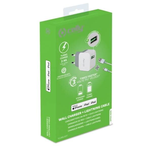 CELLY punjač iPhone USB Home 1