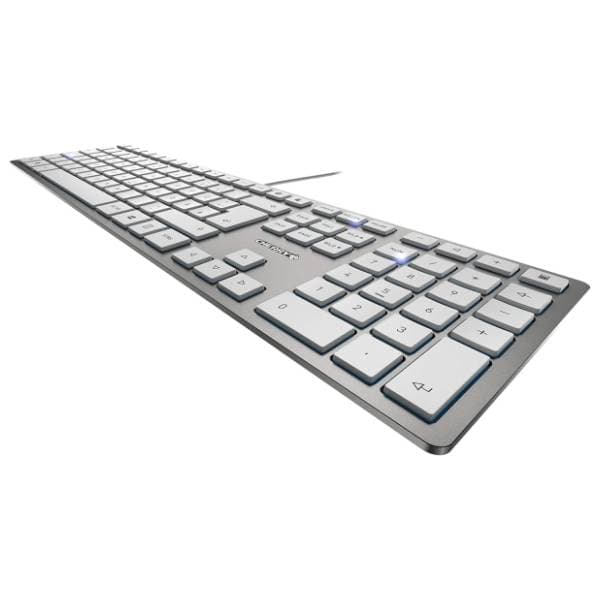 CHERRY tastatura KC-6000 Slim YU srebrna 1