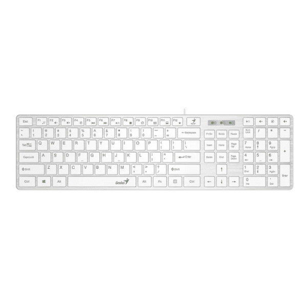 GENIUS tastatura SlimStar 126 EN(US) bela 0