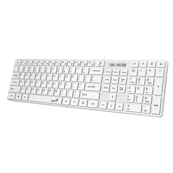 GENIUS tastatura SlimStar 126 EN(US) bela 1
