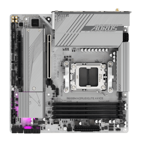GIGABYTE B650M AORUS ELITE AX ICE matična ploča 2