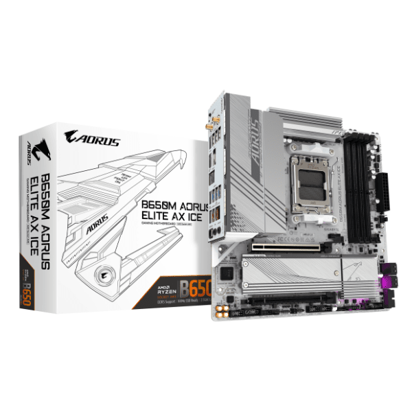 GIGABYTE B650M AORUS ELITE AX ICE matična ploča 0
