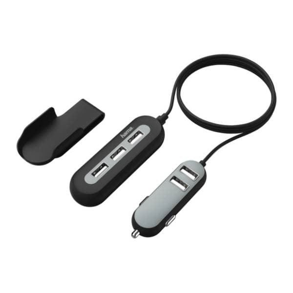 HAMA auto punjač 136666 3+2 porta 1