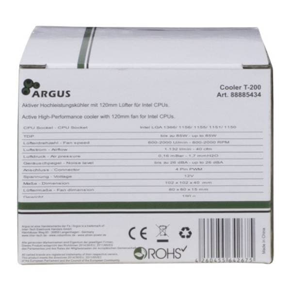 Inter-Tech Argus T-200 kuler za procesor 3