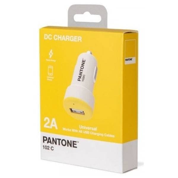 PANTONE auto punjač DC001 žuti 1
