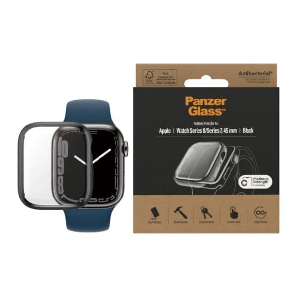 PanzerGlass zaštitno staklo za Apple Watch 7/8 45mm 1