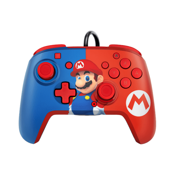PDP Nintendo Switch gamepad Faceoff Deluxe+ Audio Mario 0