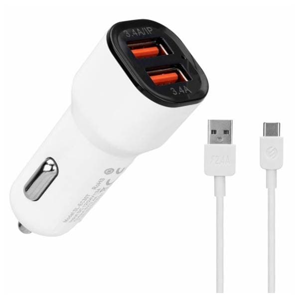 S-LINK auto punjač 2 x USB+ Type C SL-EC30T 0