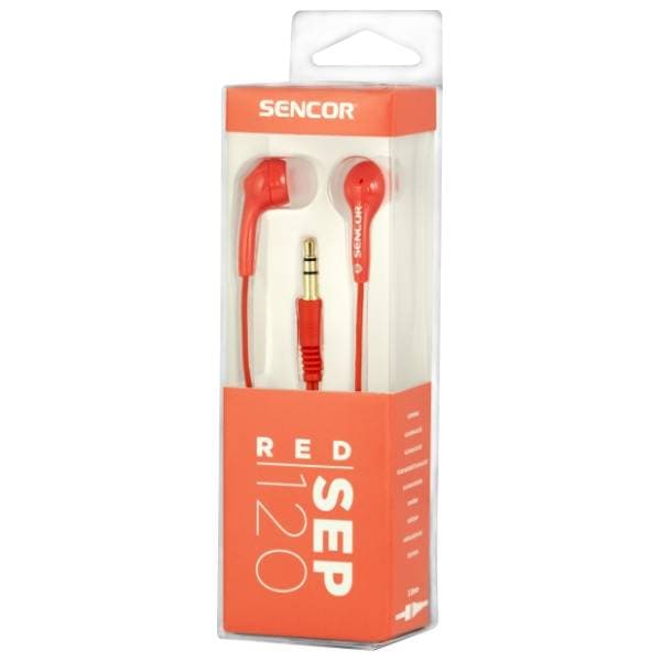 SENCOR slušalice SEP 120 crvene 3