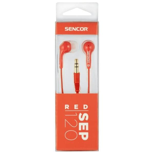 SENCOR slušalice SEP 120 crvene 2