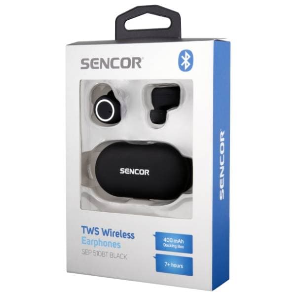 SENCOR slušalice SEP 510BT BK TWS 6