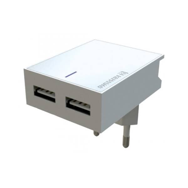 SWISSTEN adapter 2xUSB 3A 0