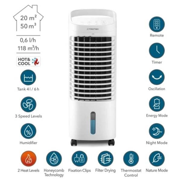 TROTEC grejalica i rashlađivač vazduha PAE 19 H 3