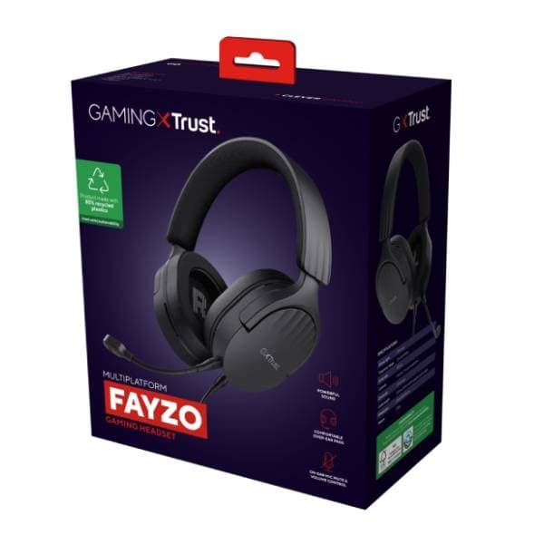 TRUST slušalice GXT 489W Fayzo crne 5