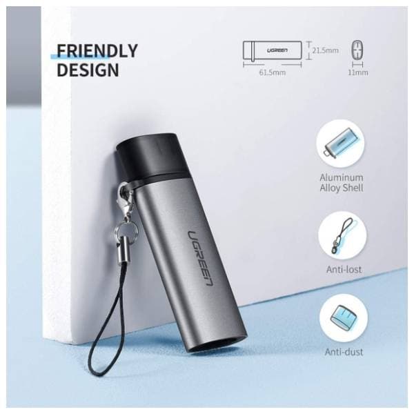 UGREEN USB-C SD CM184 čitač kartica 2
