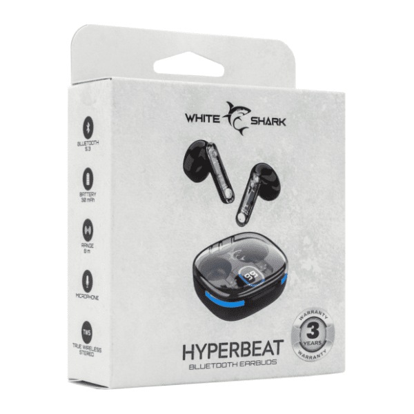 WHITE SHARK slušalice GEB-TWS37-HyperBeat crne 3