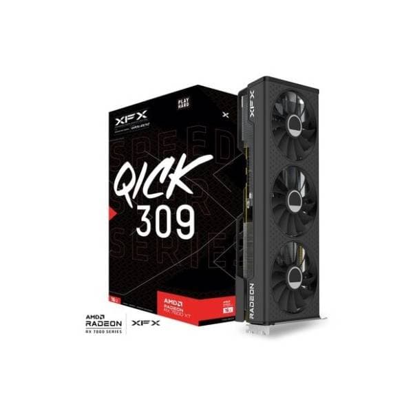 XFX AMD Radeon RX 7600 XT Speedster QICK 309 16GB GDDR6 128-bit grafička kartica 7