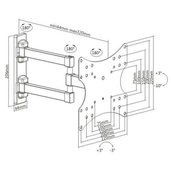 Zidni nosač za TV KETTZ TVN-5903 2