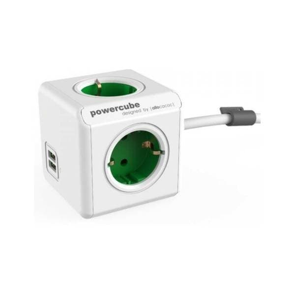 ALLOCACOC produžni kabl PowerCube Extended USB 4xSchuko + dual USB 0