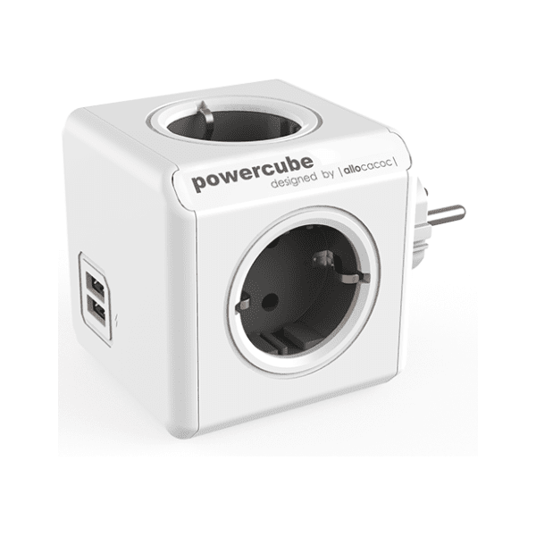 ALLOCACOC produžni kabl PowerCube Original USB 4xSchuko + dual USB - 1202GY/DEOUPC 0