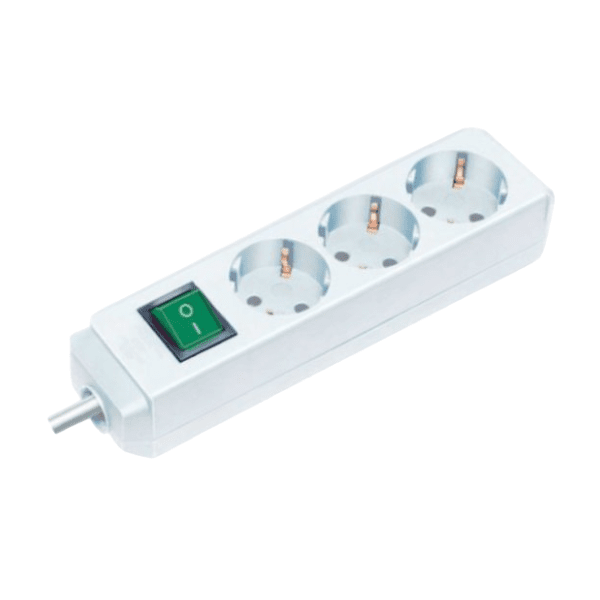 BRENNENSTUHL produžni kabl sa 3 mesta 3m 1.5mm2 + prekidač beli 0