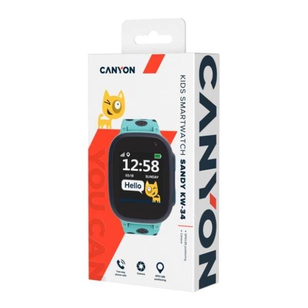 CANYON Sandy CNE-KW34BL plavi pametni sat za decu 4