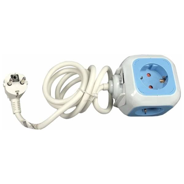 COMMEL produžni kabl sa 4 utičnice i 2 USB-a, 1.4m 0