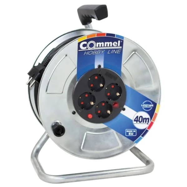 COMMEL produžni kabl sa motalicom H05VV-F 3G2,5 C0911 40m 0
