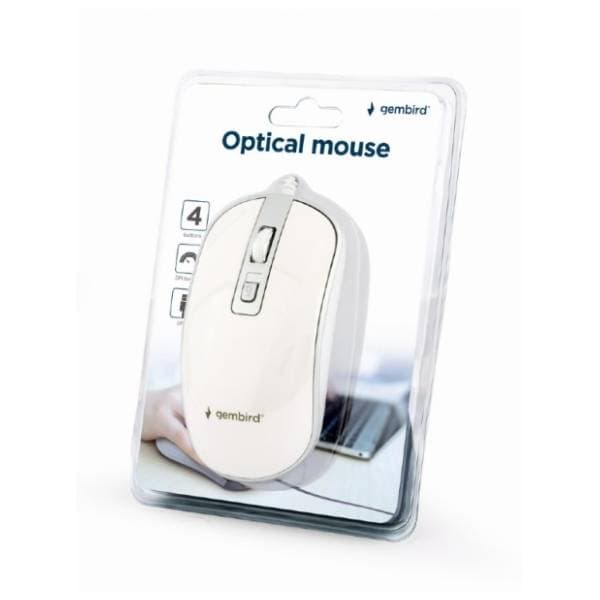 GEMBIRD miš MUS-4B-06 beli 2