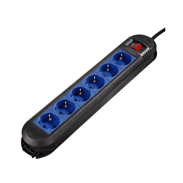 HAMA produžni kabl "Colour" 6 utičnica 1.5m 00047887 plavi 0