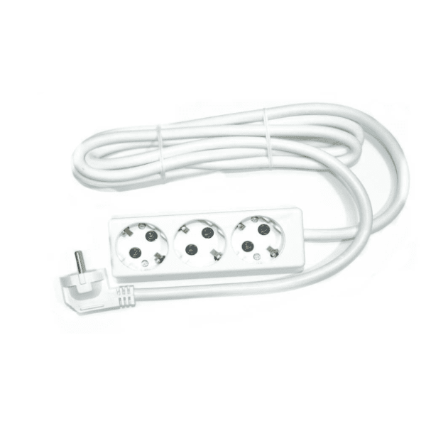 TEHNOELEKTRO produžni kabl 3 mesta 3m 2.5mm2 PPK03-3/WH 0