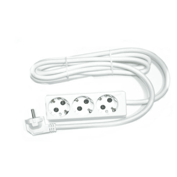 TEHNOELEKTRO produžni kabl 3 mesta 5m 2.5mm2 PPK03-5/WH 0