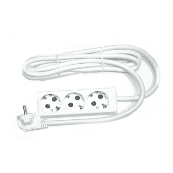 TEHNOELEKTRO produžni kabl sa 3 mesta 2m 2.5mm2 Šifra PPK03-2/WH 0