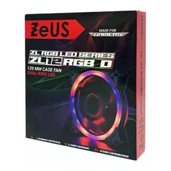ZEUS Dual Ring 120x120 ventilator za PC 1