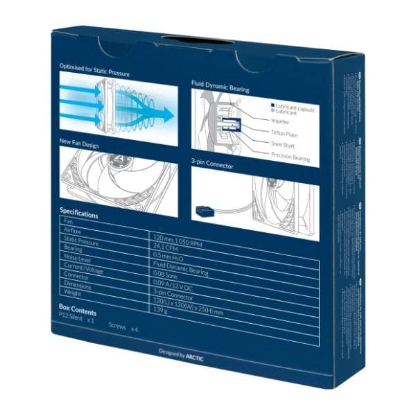 ARCTIC P12 Silent ventilator za PC (ACFAN00130A) 5