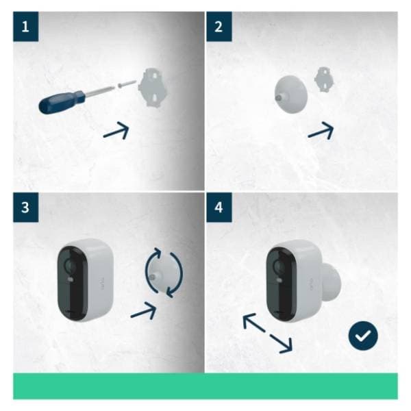 ARLO kamera za video nadzor VMC3250-100EUS Essential Outdoor 2K White Set od 2. kamere 2