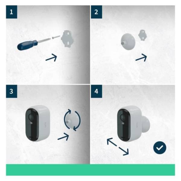 ARLO kamera za video nadzor VMC3350-100EUS Essential Outdoor 2K White Set od 3 kamere 3