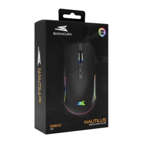 BARACUDA miš BGM 011 Nautilus crni 6