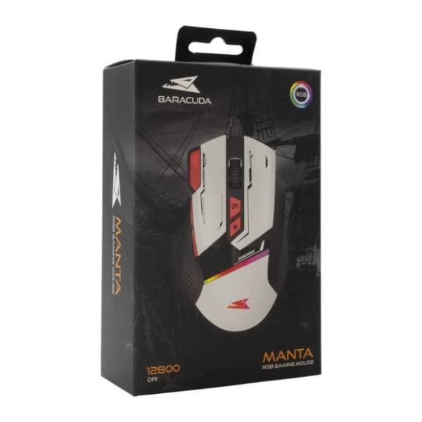 BARACUDA miš BGM 042 Manta beli 5
