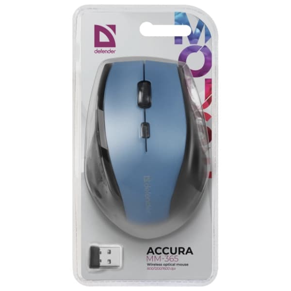 DEFENDER bežični miš Accura MM-365 plavi 5