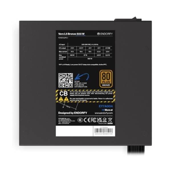 ENDORFY napajanje Vero L5 Bronze 500W 4